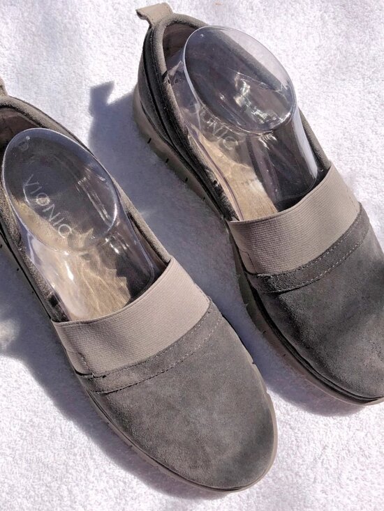 Vionic Shoes - Vionic Kristi Women’s Comfort Slip On Shoes Size 8.5 Gray Suede - runs large